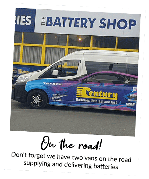The Battery Shop Van